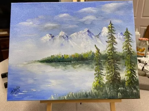 Oil Painting Class for Beginners: Mountain View