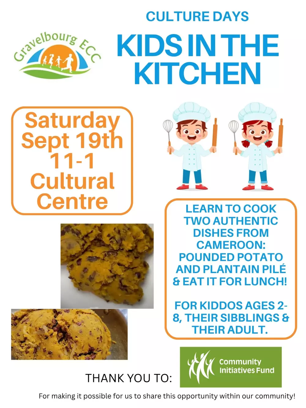Kids in the Kitchen (Culture Days)