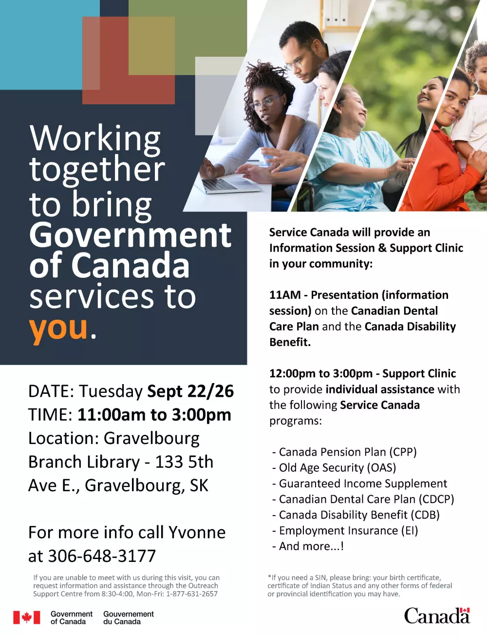 Service Canada Information & Support Clinic