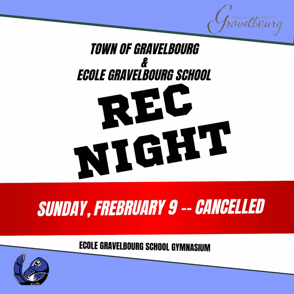 Rec Night Cancelled on February 9