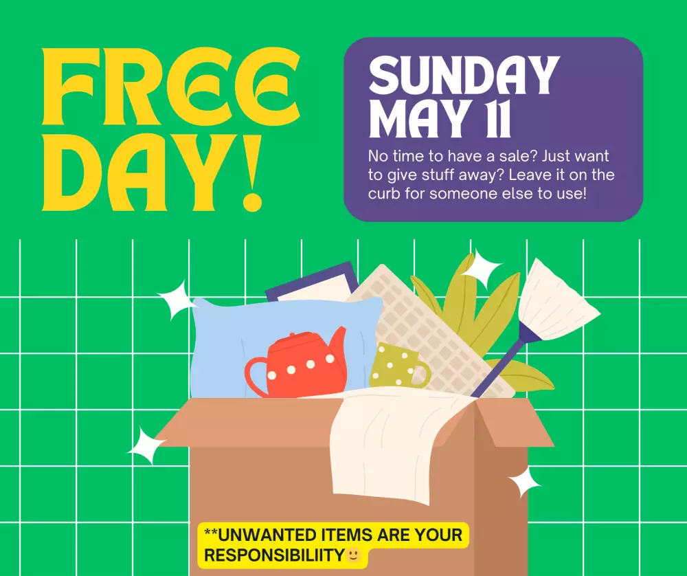 May 11 is FREE DAY!
